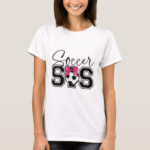 Soccer Sister Heart Big Sister Little Swing T-Shirt