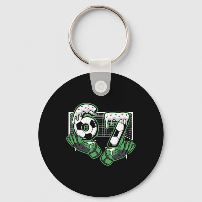 Soccer Six Seven 67  Keychain (Front)