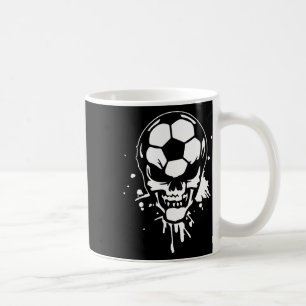 Soccer Skeleton Funny Player Halloween Skull Hallo Coffee Mug