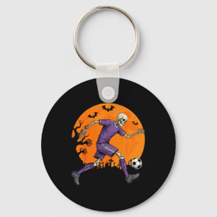 Soccer Skeleton Halloween Footll Spooky Boys Socce Keychain