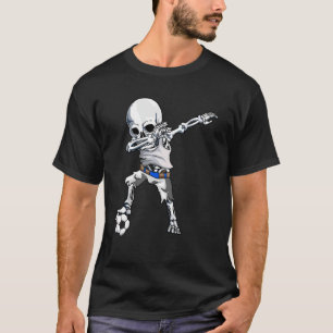 Soccer Skeleton Halloween Men Boys Kids Halloween  T-Shirt