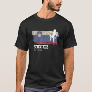 Soccer Slovenia Flag Football Womens Soccer Girls T-Shirt