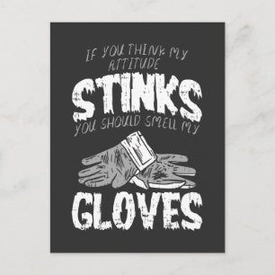 Soccer - Smell My Gloves Postcard