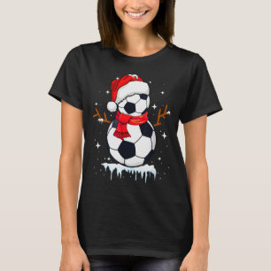 Soccer Snowman Apparel, Funny Santa Christmas Men T-Shirt