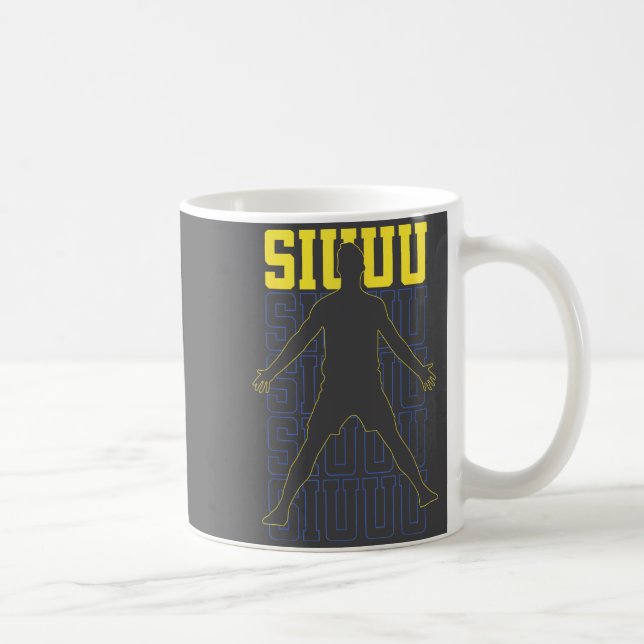 Soccer Soccer Football Player Siuuu Coffee Mug (Right)