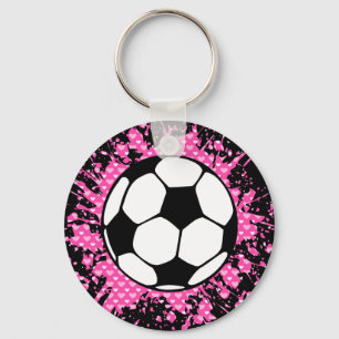 soccer splat. keychain