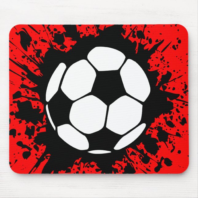 soccer splat mouse pad (Front)