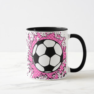 soccer splat. mug