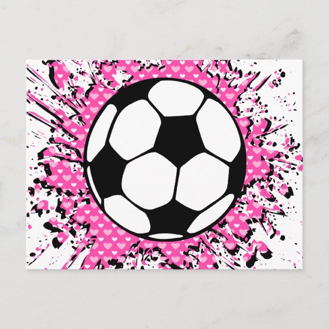 soccer splat. postcard (Front)