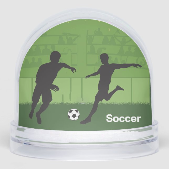 Soccer Sport Design Snow Globe (Front)