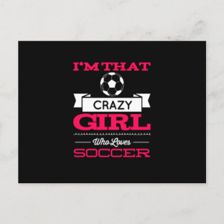 Soccer Sport Hobby Gym Athlete Postcard