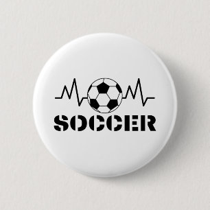 Soccer sports 2 inch round button