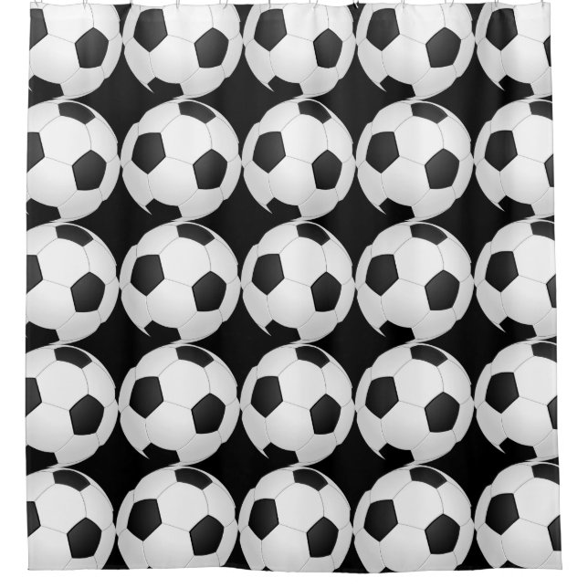 Soccer Sports Athlete Shower Curtain (Front)