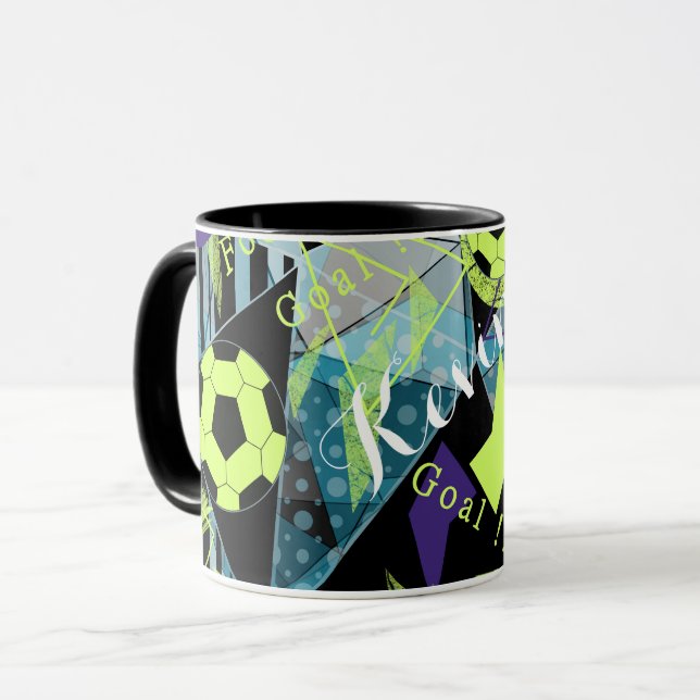 soccer sports ball game mug (Front Left)