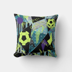 soccer sports ball game throw pillow