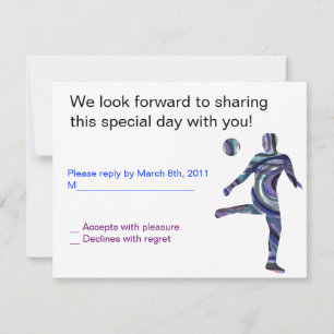 Soccer Sports Bar Mitzvah Invitation Juif RÉPONSE