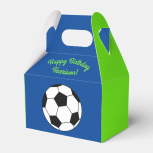 Soccer Sports Birthday Party Favor Box