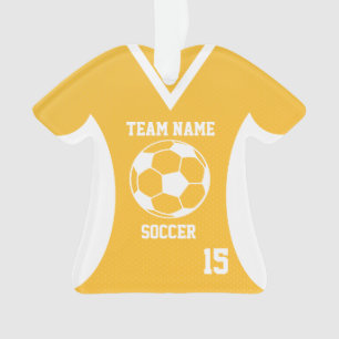 Soccer Sports Jersey Gold avec photo