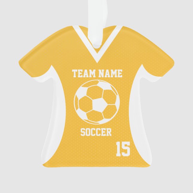 Soccer Sports Jersey Gold avec photo (devant)