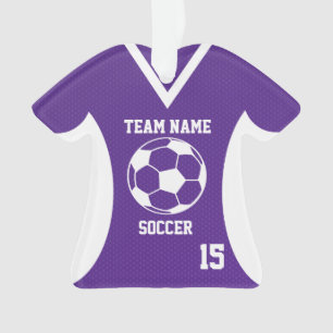 Soccer Sports Jersey violet avec photo