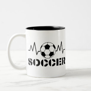 Soccer sports Two-Tone coffee mug