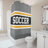 SOCCER Sporty Athletic Grey Black Yellow Stripes