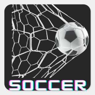 SOCCER SQUARE STICKER