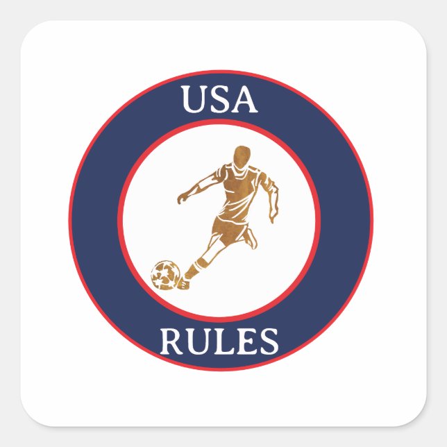 SOCCER SQUARE STICKER (Front)