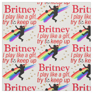 SOCCER STAR PERSONALIZED FABRIC