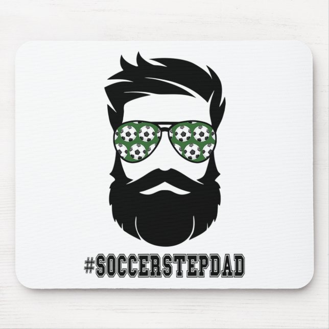 Soccer Stepdad With Beard Step Dad Step Father Ste Mouse Pad (Front)