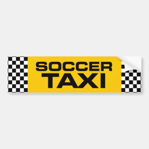 Soccer Taxi Bumper Sticker