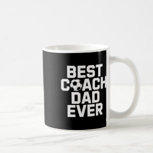 Soccer Teaching Star Best Coach Dad Ever  Coffee Mug