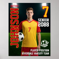 Soccer Team Custom Senior Night Photo Sports