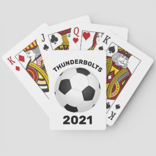 Soccer Team Personalized Playing Cards