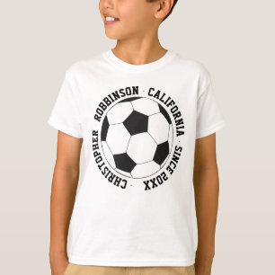Soccer Team Player Travel Holidays Personalized T-Shirt