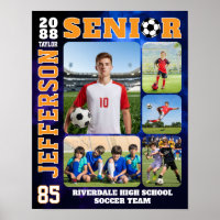 Soccer Team Sports Player Portrait Photo Collage