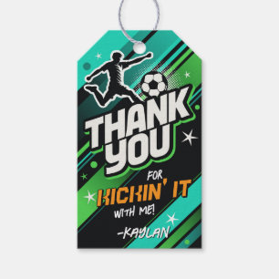 Soccer Thank You Tag