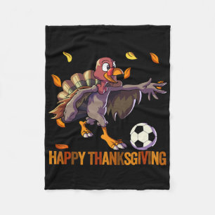 Soccer Thanksgiving Shirt Boys Kids Men Soccer Tur Fleece Blanket