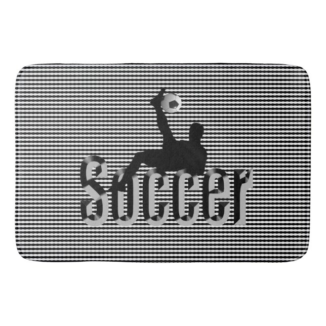 Soccer The Game, Memory Foam Bathmat (Front)