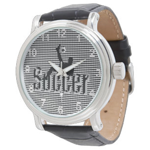 Soccer The Game, Mens Leather Wristwatch