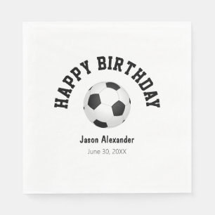 Soccer Theme Birthday Party Paper Napkins
