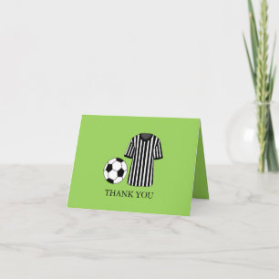 Soccer Thème Carte de remerciements