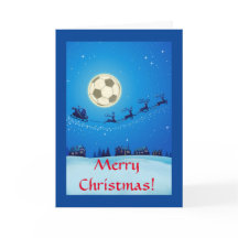 Soccer Theme Christmas Card