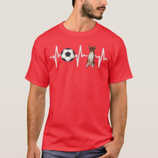 Soccer Toy Fo Terrier Heartbeat Dog Lover  T-Shirt