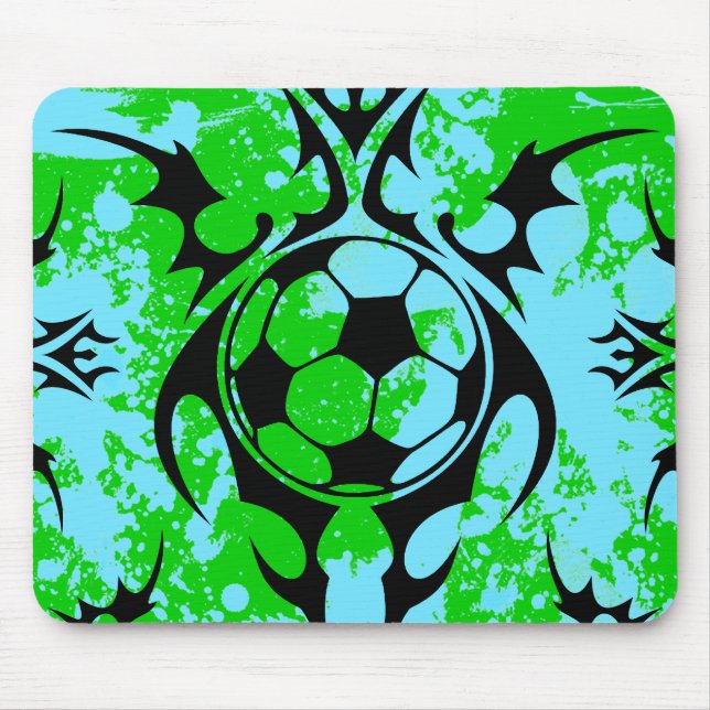 soccer. tribal. mouse pad (Front)