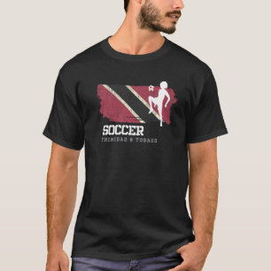 Soccer Trinidad & Tobago Flag Football Womens Socc T-Shirt