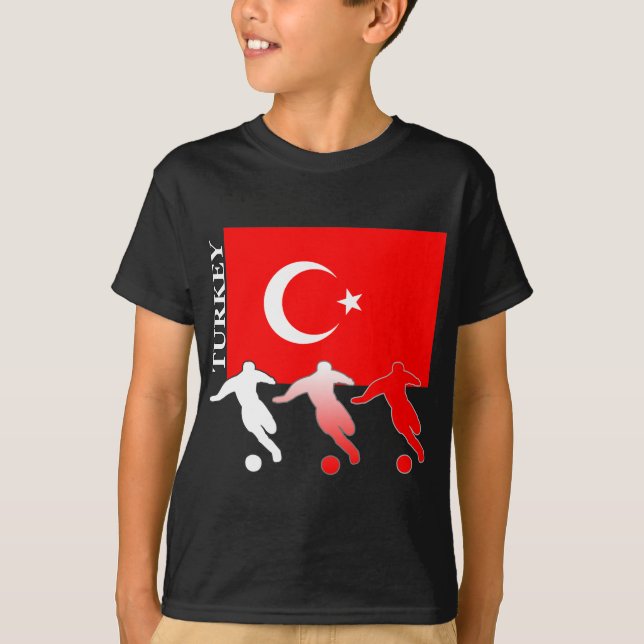 Soccer Turkey Dark T-shirt (Front)