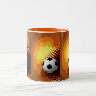 soccer Two-Tone coffee mug