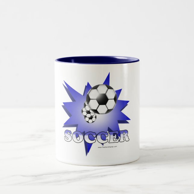 Soccer! Two-Tone Coffee Mug (Center)
