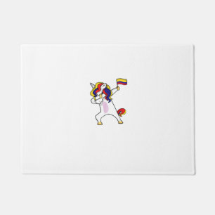 Soccer Unicorn Colombia Jersey Design Colombian Fo Doormat
